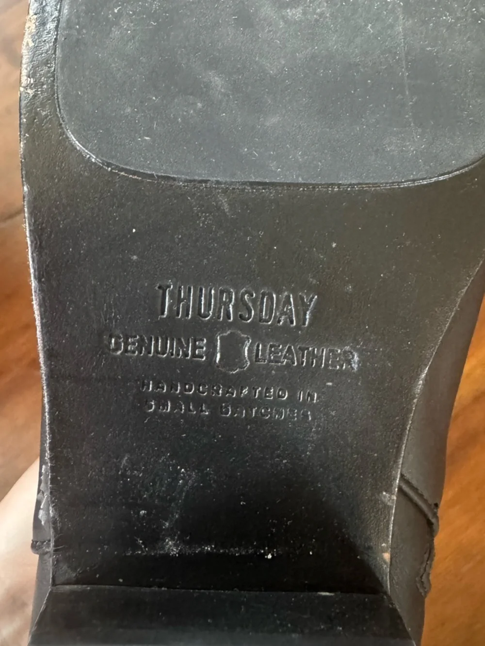 Thursday Downtown Black Leather Ankle Boots size 9 - Picture 5 of 10